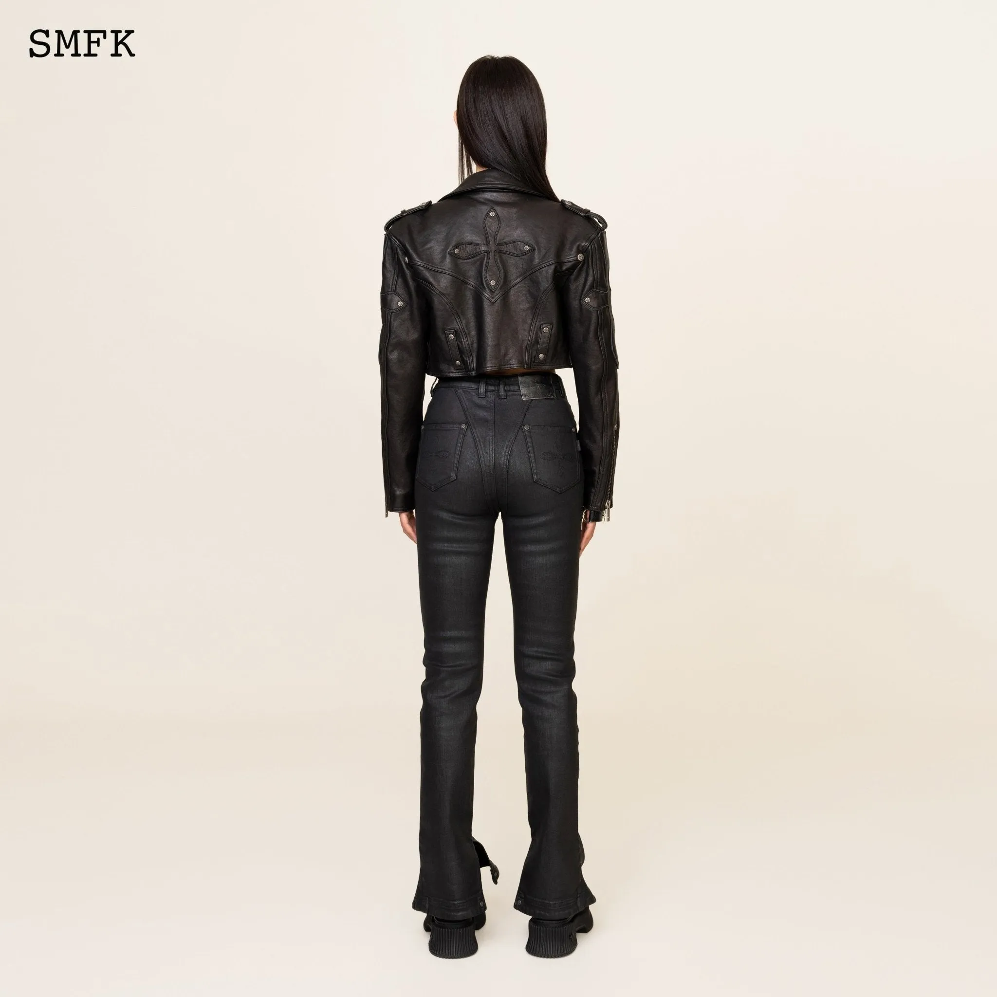 WildWorld Tarpan Waxed Jeans In Black
