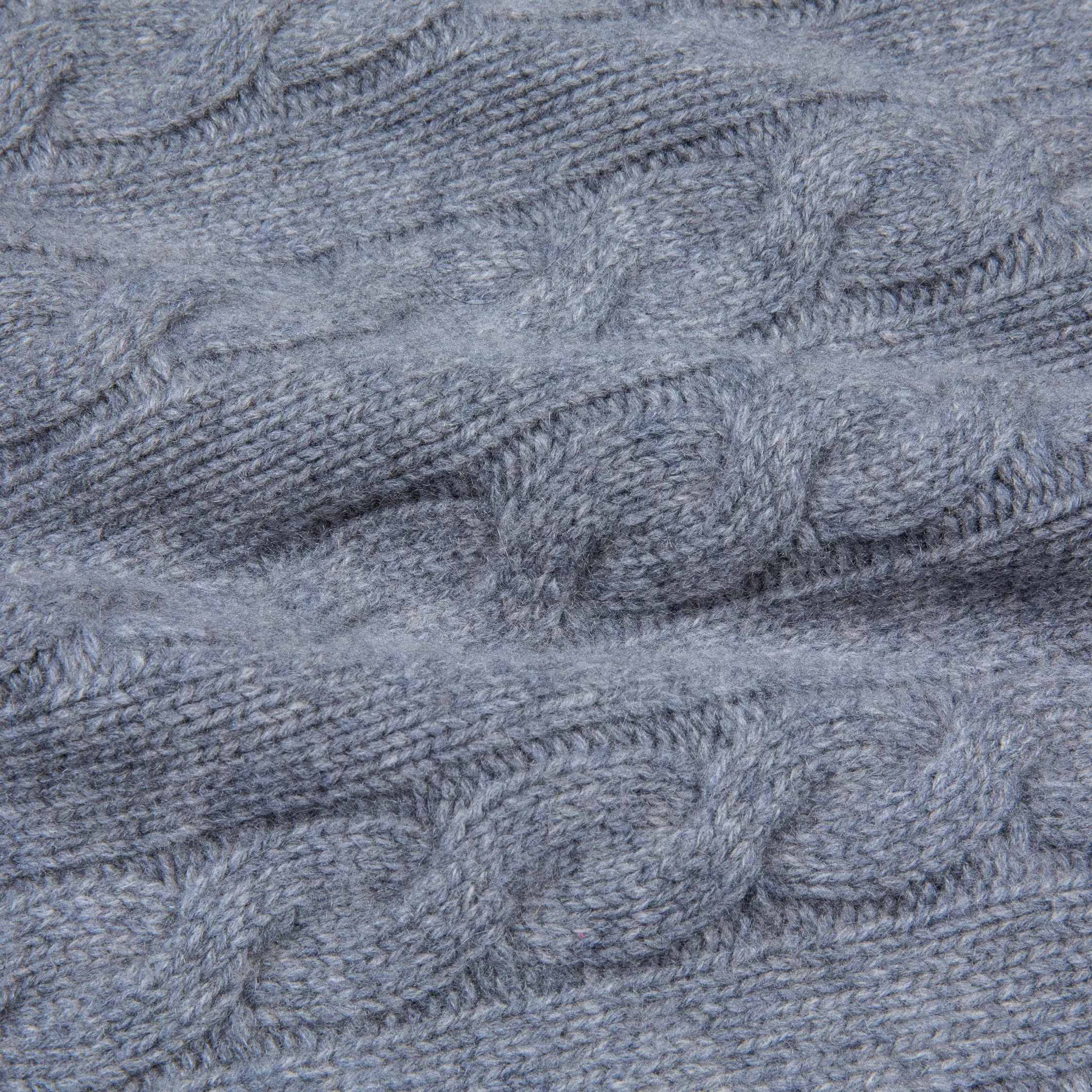 William Lockie Chirnside Cashmere Cable Crew Neck Flannel