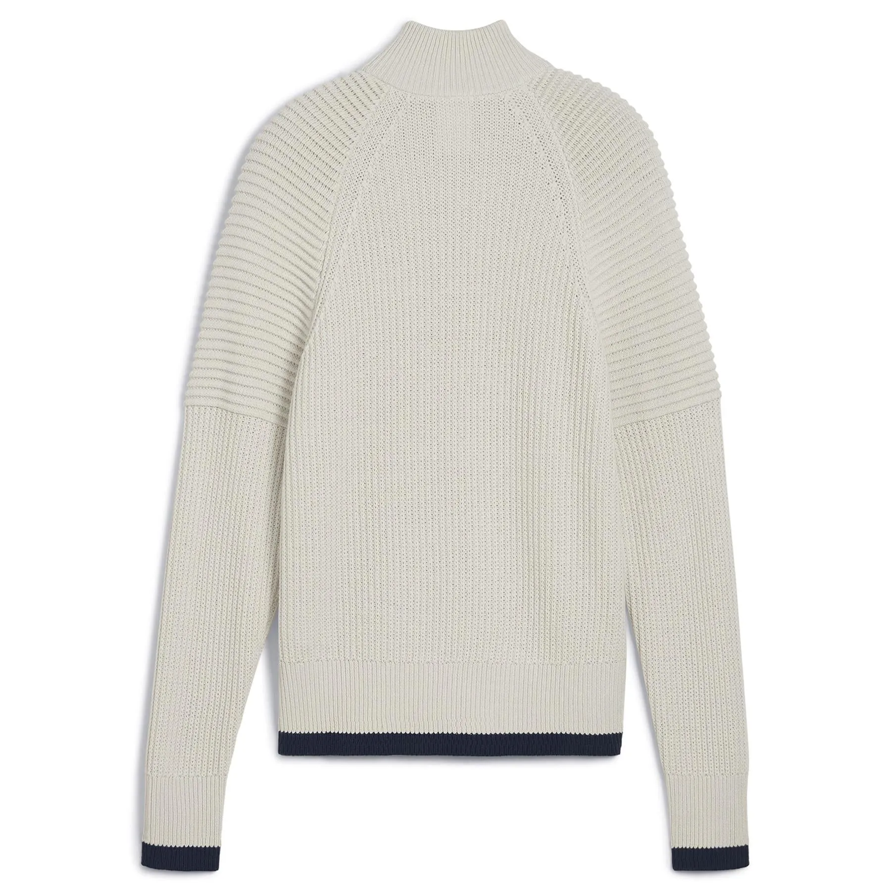 Womens AP Quarter Zip Sweater Warm White - AW24