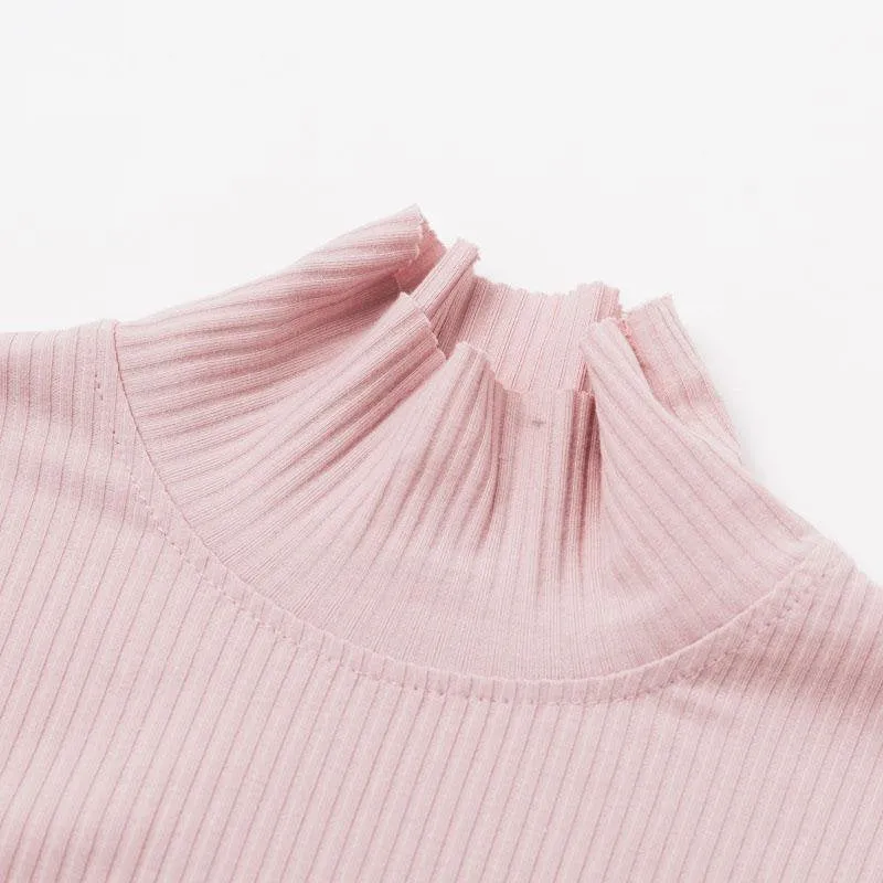 Women's Autumn/Winter Ribbed Sweater Sheath Dress