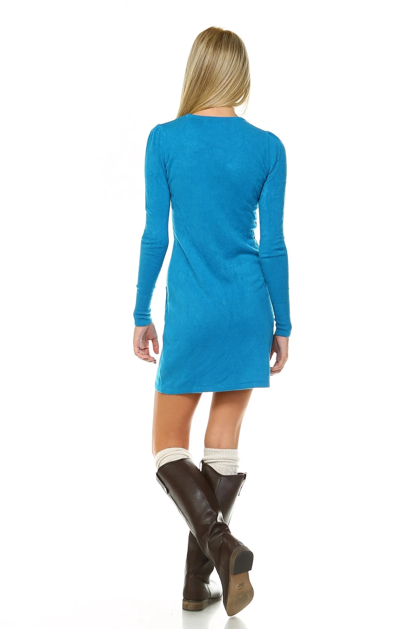 Women's Sweater Dress with Front Pockets