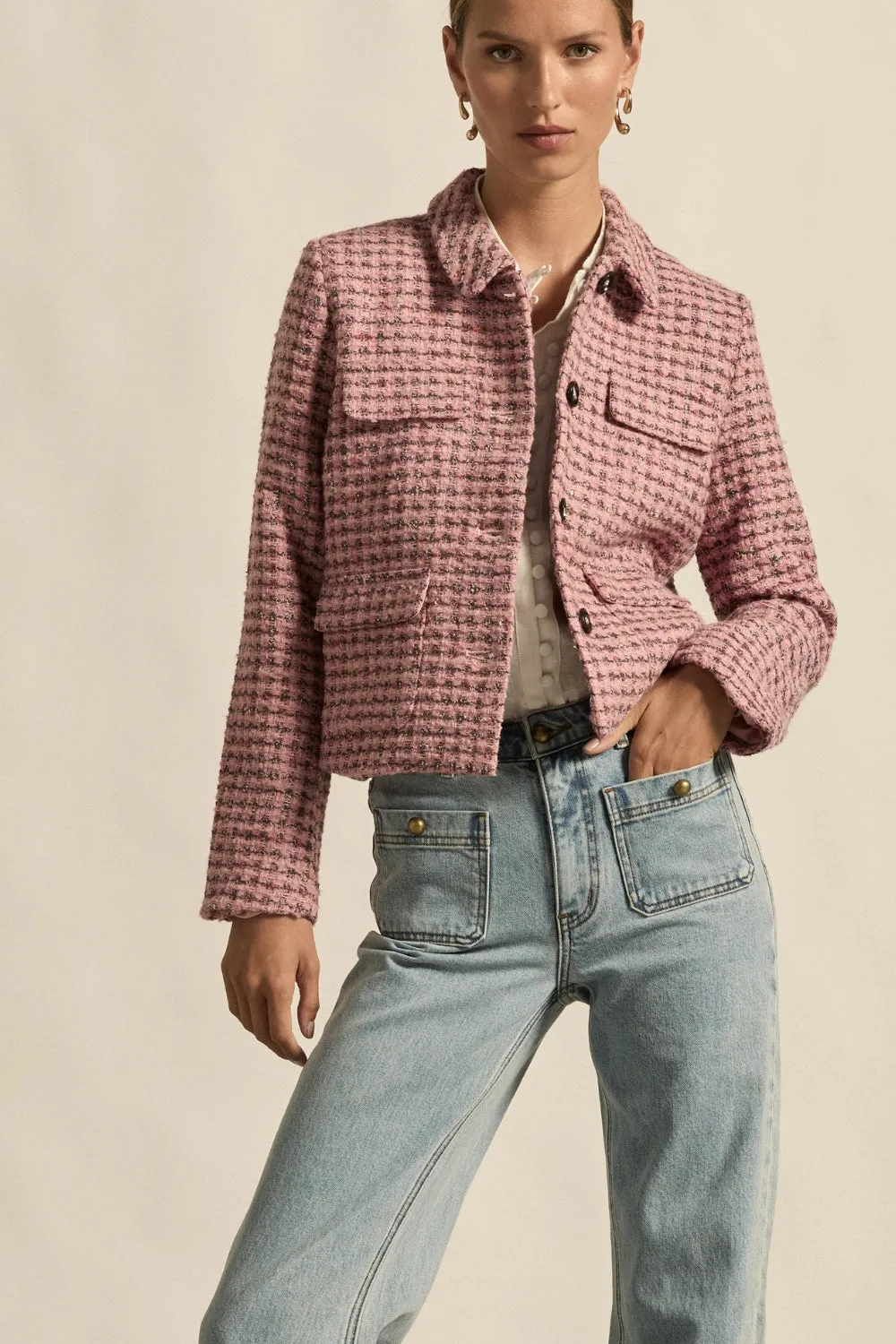 ZOE KRATZMANN | ADJOIN JACKET | ROSE BOUCLE