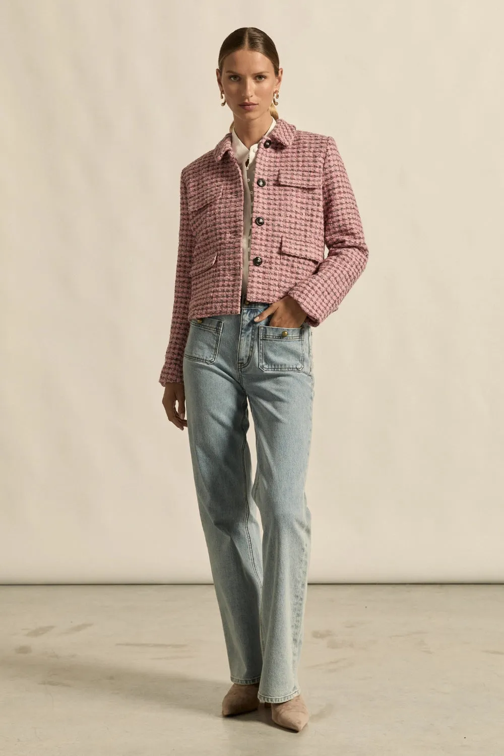 ZOE KRATZMANN | ADJOIN JACKET | ROSE BOUCLE